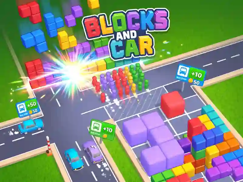 Cluiche Blocks and Car ar líne