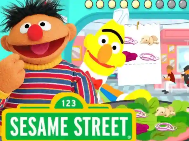 Cluiche 123 Sesame Street: Super Salad Diner ar líne