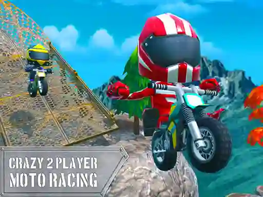 Cluiche Crazy 2 Player Moto Racing ar líne