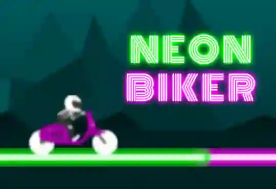 Cluiche Neon Biker ar líne