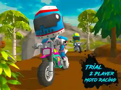 Cluiche Trial 2 Player Moto Racing ar líne