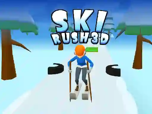 Cluiche Ski Rush 3d ar líne