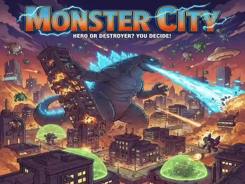 Cluiche Monster City ar líne