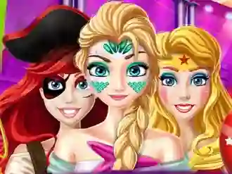 Cluiche Halloween Princess Party ar líne