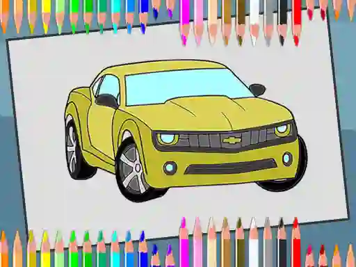 Cluiche American Cars Coloring Book ar líne