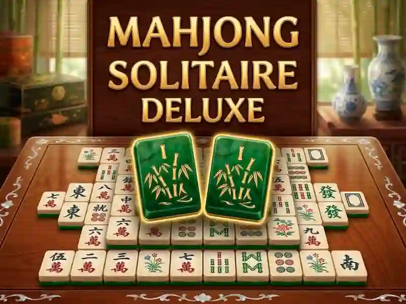Cluiche Mahjong Solitaire Deluxe ar líne