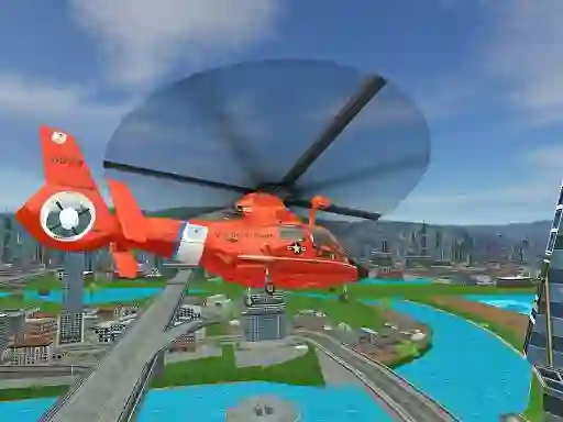 Cluiche 911 Rescue Helicopter Simulation 2020 ar líne