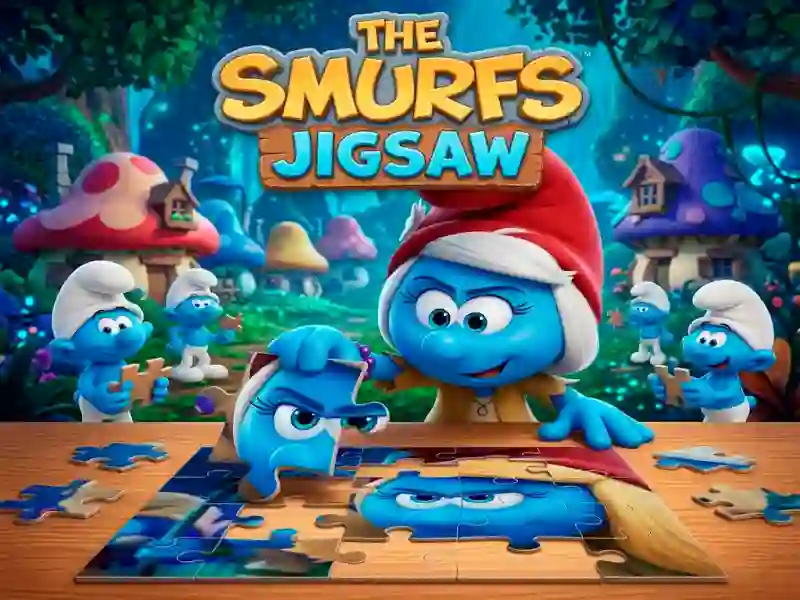 Cluiche The Smurfs Jigsaw ar líne