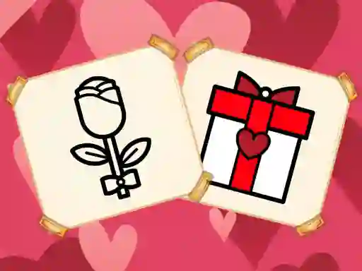 Cluiche Valentine Present Coloring ar líne