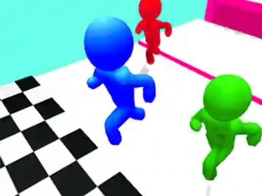 Cluiche Stickman Race 3d ar líne
