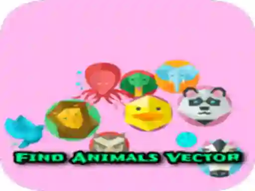 Cluiche Find Animals Vector ar líne