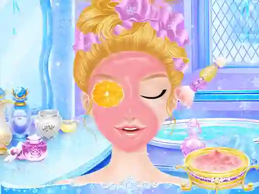 Cluiche Princess Salon Frozen Party ar líne
