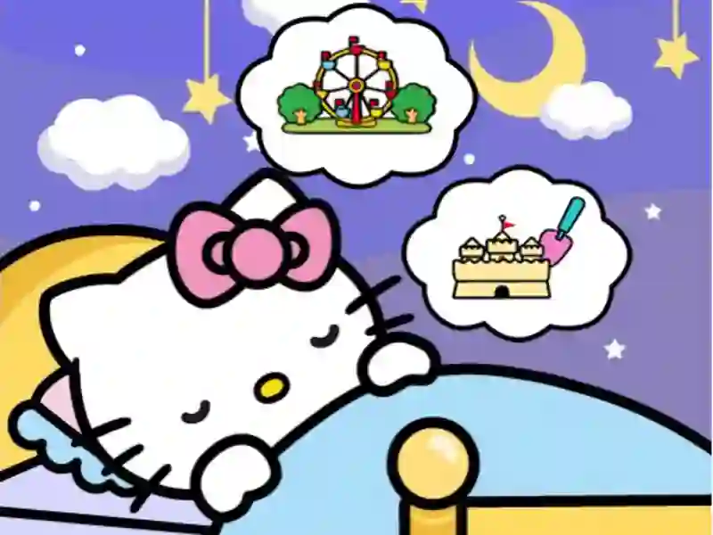 Cluiche Hello Kitty Good Night ar líne