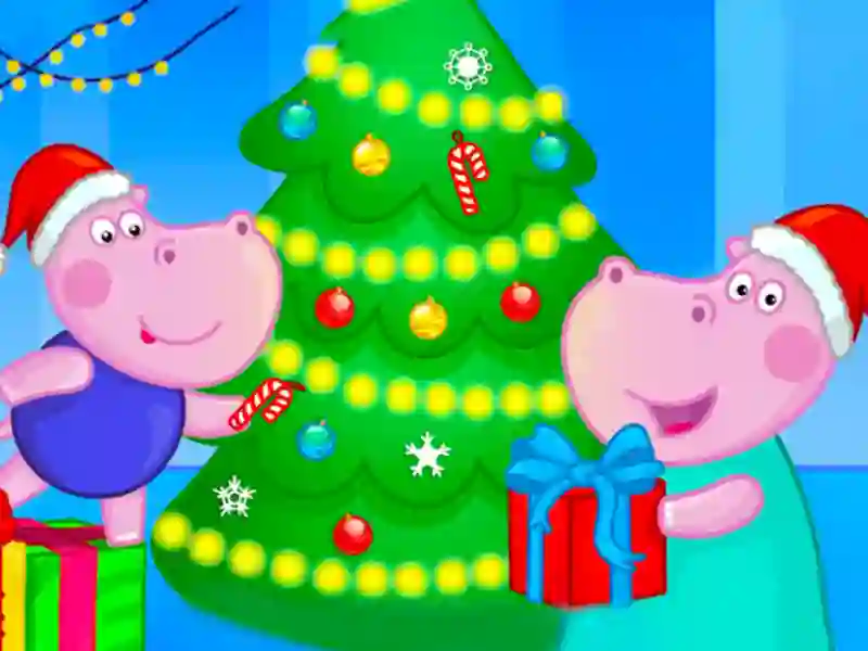 Cluiche Hippo Christmas Calendar ar líne