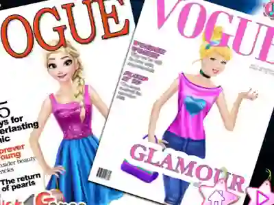 Cluiche Princesses On Vogue Cover ar líne