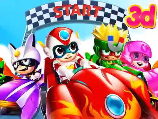 Cluiche Cartoon Racing 3D ar líne