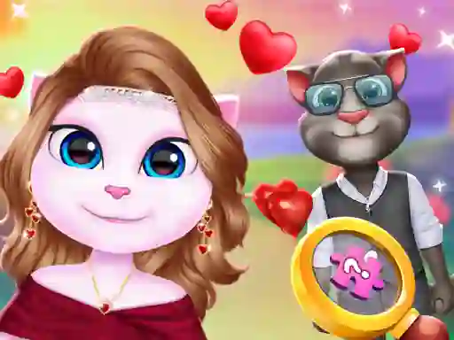Cluiche Kitty Couple Lovely Valentine ar líne