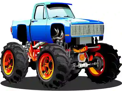 Cluiche Monster Truck Puzzle ar líne