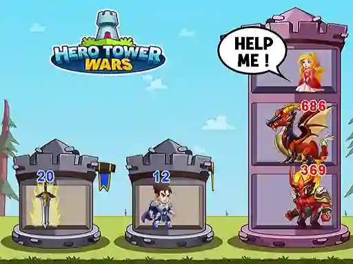 Cluiche Hero Tower War ar líne