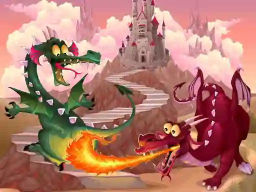 Cluiche Fairy Tale Dragons Memory ar líne