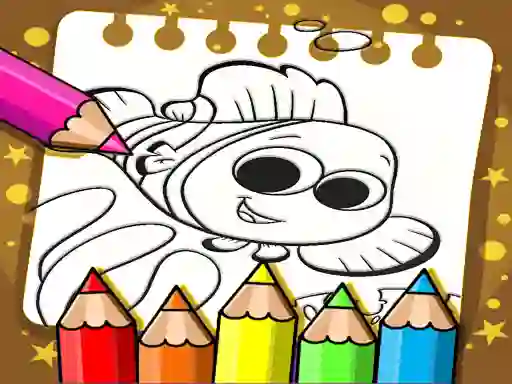 Cluiche Finding Nemo Color Book ar líne