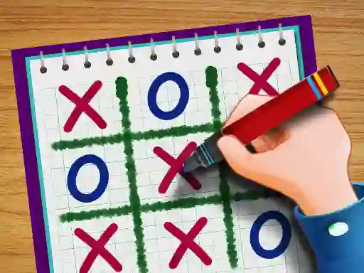 Cluiche Tic Tac Toe Paper Note II ar líne