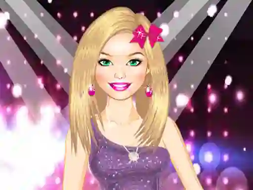 Cluiche Barbie Popstar Dressup ar líne