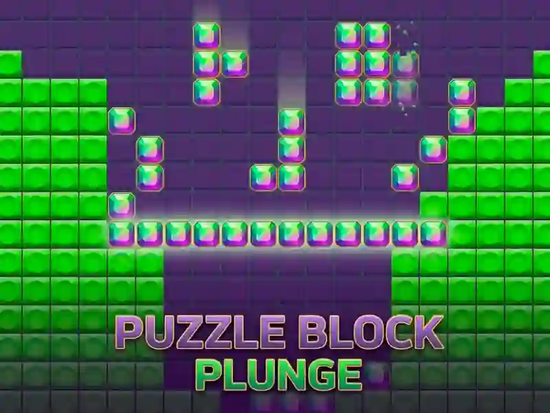 Cluiche Puzzle Block Plunge ar líne