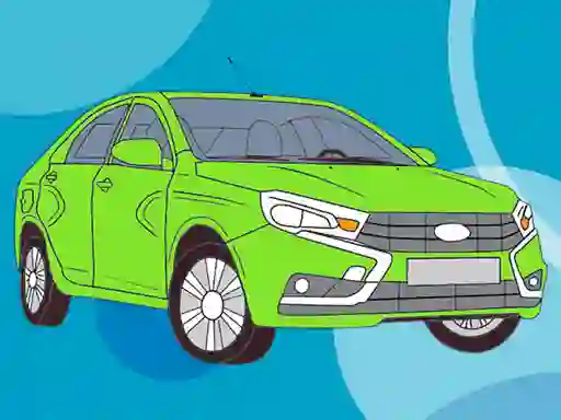 Cluiche Russian Cars Coloring Book ar líne
