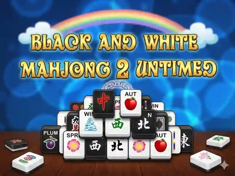 Cluiche Mahjong Black White 2 Untimed ar líne