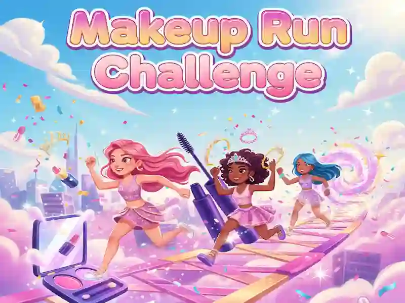 Cluiche Makeup Run Challenge ar líne