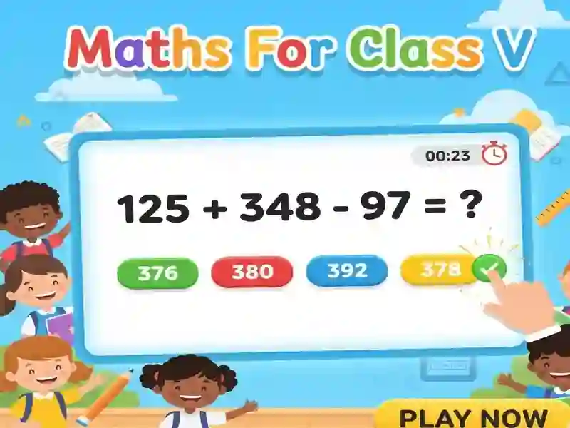 Cluiche Maths For Class V ar líne
