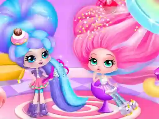 Cluiche Cotton Candy Style Hair Salon ar líne