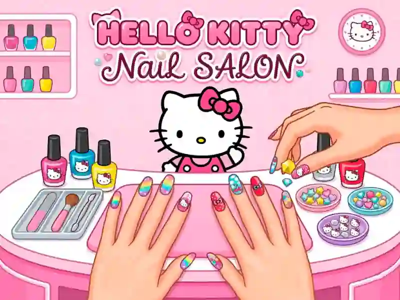 Cluiche Hello Kitty Nail Salon ar líne