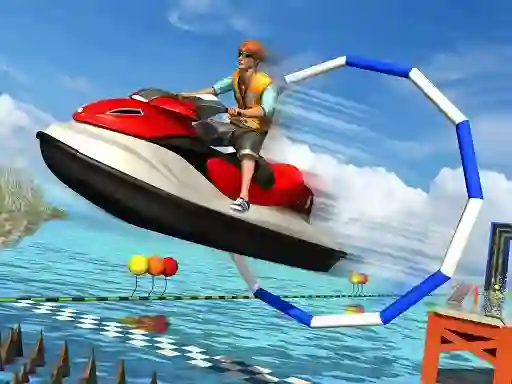 Cluiche Super Jet Ski Race Stunt ar líne