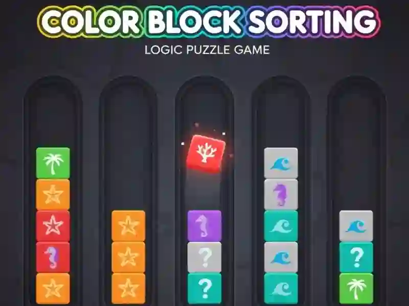 Cluiche Color Block Sorting ar líne
