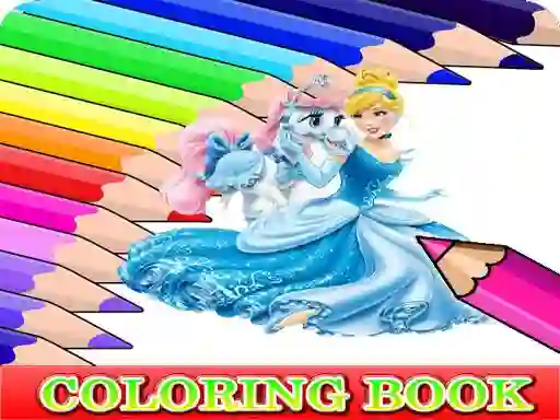Cluiche Coloring Book for Cinderella ar líne