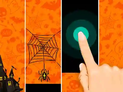 Cluiche Halloween Magic Tiles ar líne