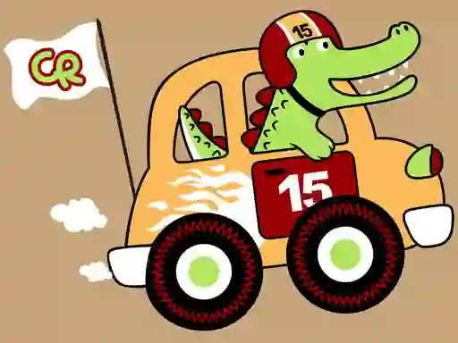 Cluiche Fast Racing Cars Coloring ar líne