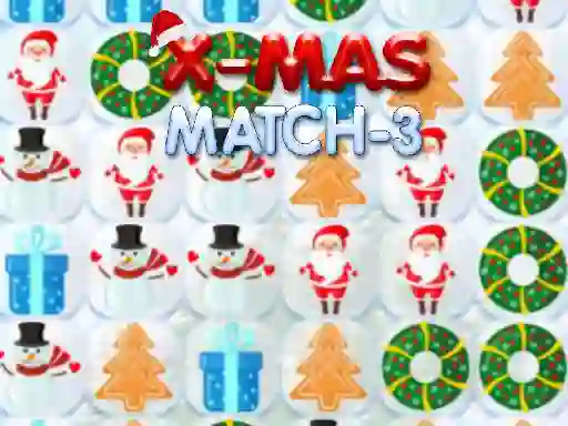 Cluiche Xmas Match 3 ar líne