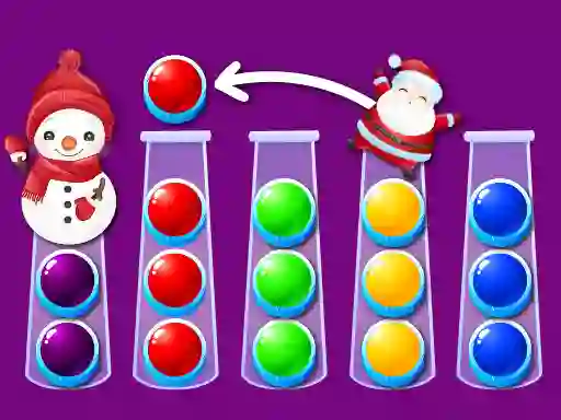 Cluiche Ball Sort Xmas ar líne