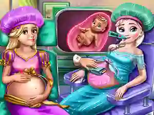 Cluiche Royal BFFs Pregnant Checkup ar líne