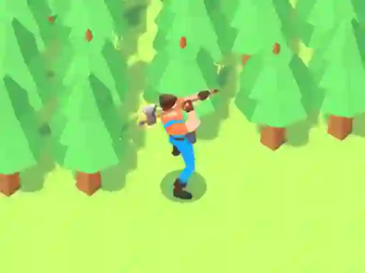Cluiche Idle Lumberjack 3D ar líne