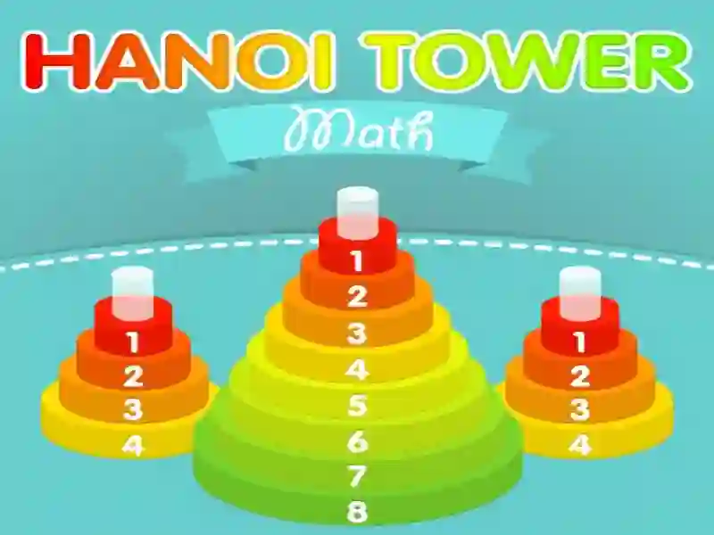 Cluiche Tower of Hanoi ar líne
