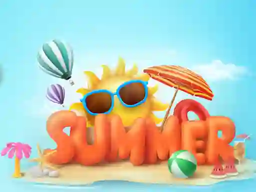 Cluiche Happy summer jigsaw puzzle ar líne
