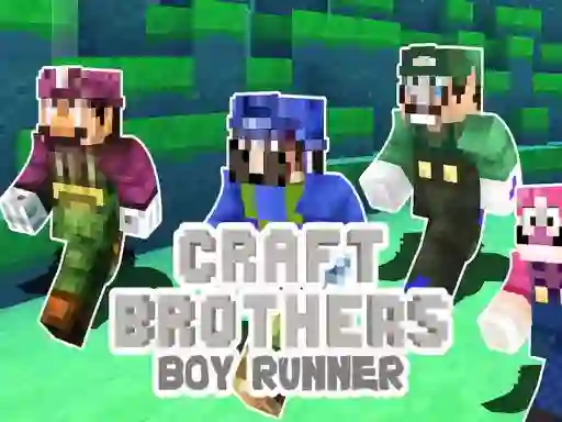 Cluiche Craft Bros Boy Runner ar líne