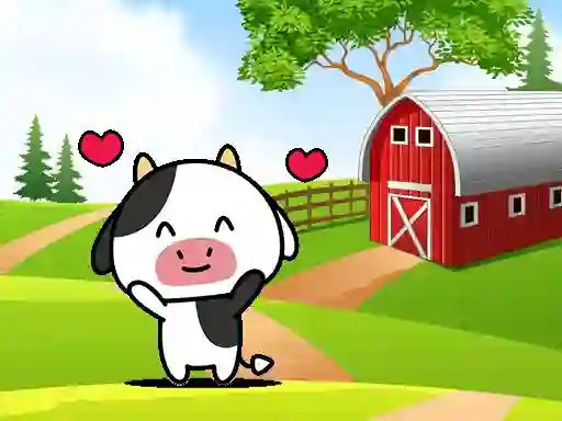 Cluiche Cartoon Farm Spot The Difference ar líne