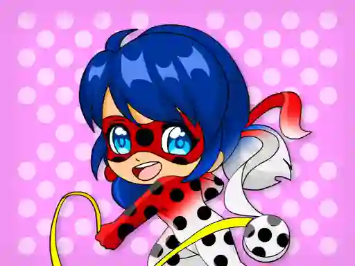Cluiche Chibi Dottedgirl Coloring Book ar líne