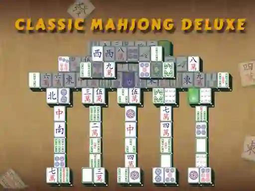 Cluiche Mahjong Classic Deluxe ar líne