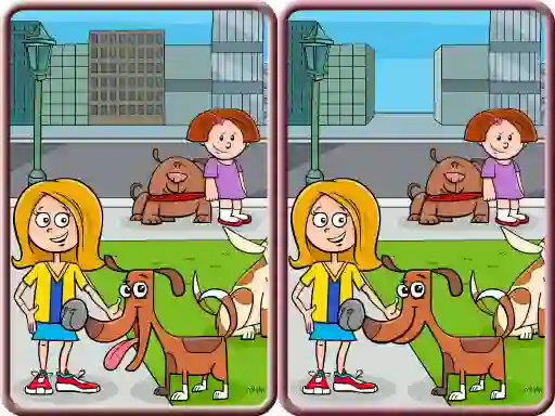 Cluiche Spot The Differences City ar líne
